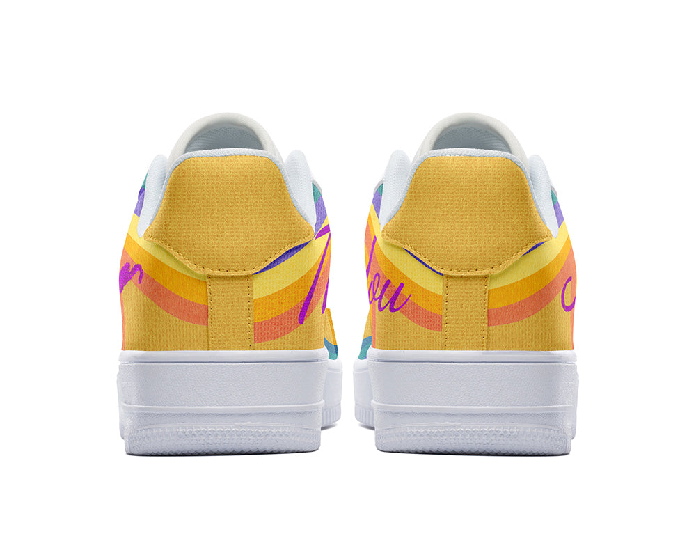 Mother’s Day Sneakers: Retro Rainbow Mother Court Sneakers