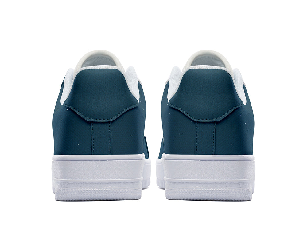 Mountain Sneakers: Mountain Landscape Illustration Court Sneakers