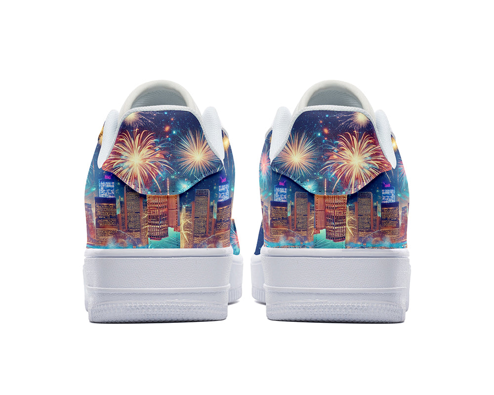 New York Fireworks Sneakers: American Celebration Court Sneakers
