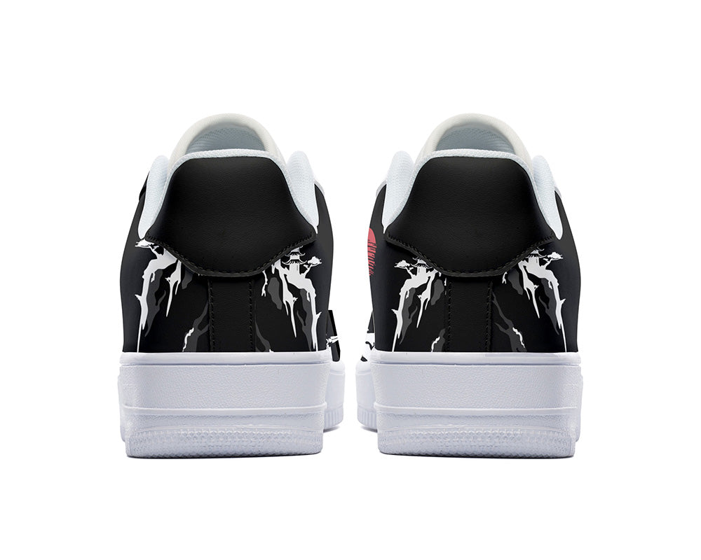 Ninja Sneakers: Ninja Graphic Pattern Court Sneakers