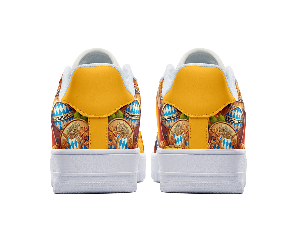 Oktoberfest Sneakers: Oktoberfest Beer Festival Pattern Court Sneakers