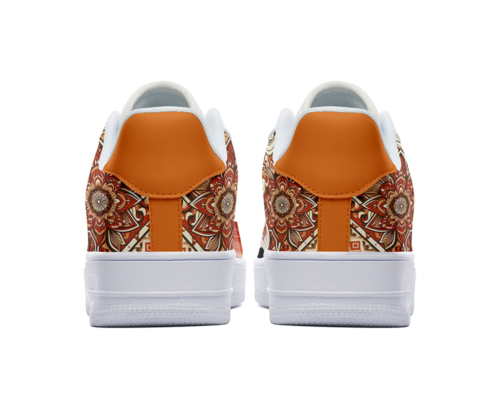 Ox Sneakers: Ox Zodiac Sign Illustration Court Sneakers