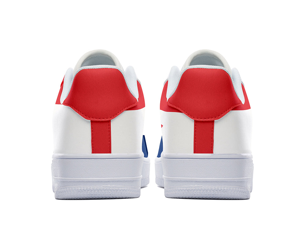 Panama Flag Sneakers: Panama Flag Pattern Court Sneakers