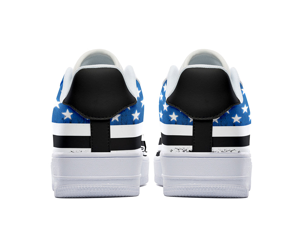 Police Sneakers: Police Badge Graphic Court Sneakers