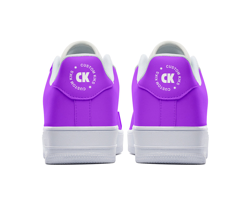Magenta Purple Sneakers: Solid Magenta Court Sneakers