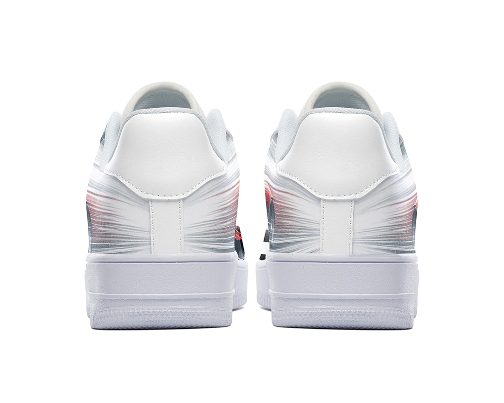 Racing Sneakers: Racing Pattern Court Sneakers