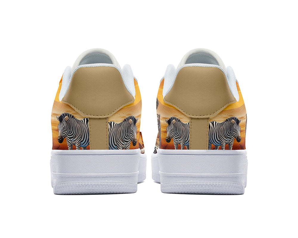 Safari Sneakers: Safari Animals Illustration Court Sneakers