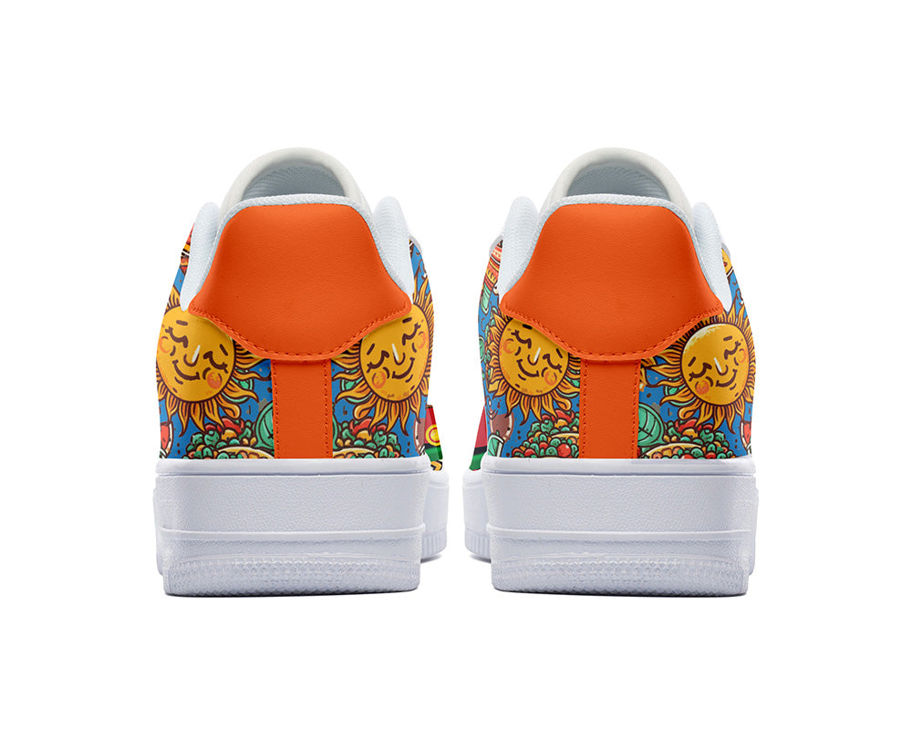 Taco Sneakers: Taco Pattern Court Sneakers