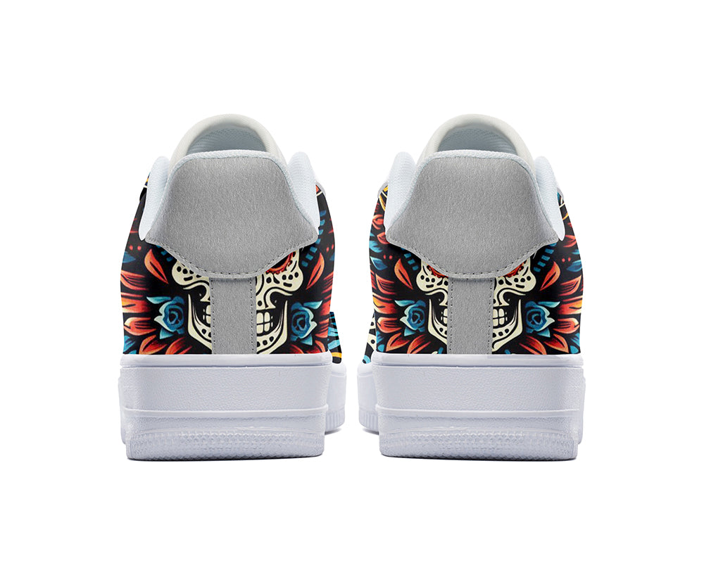 Lucha Libre Sneakers: Lucha Libre Illustration Court Sneakers