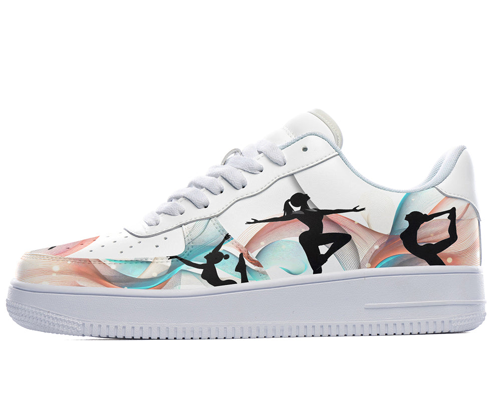 Ballet Sneakers: Ballet Illustration Court Sneakers
