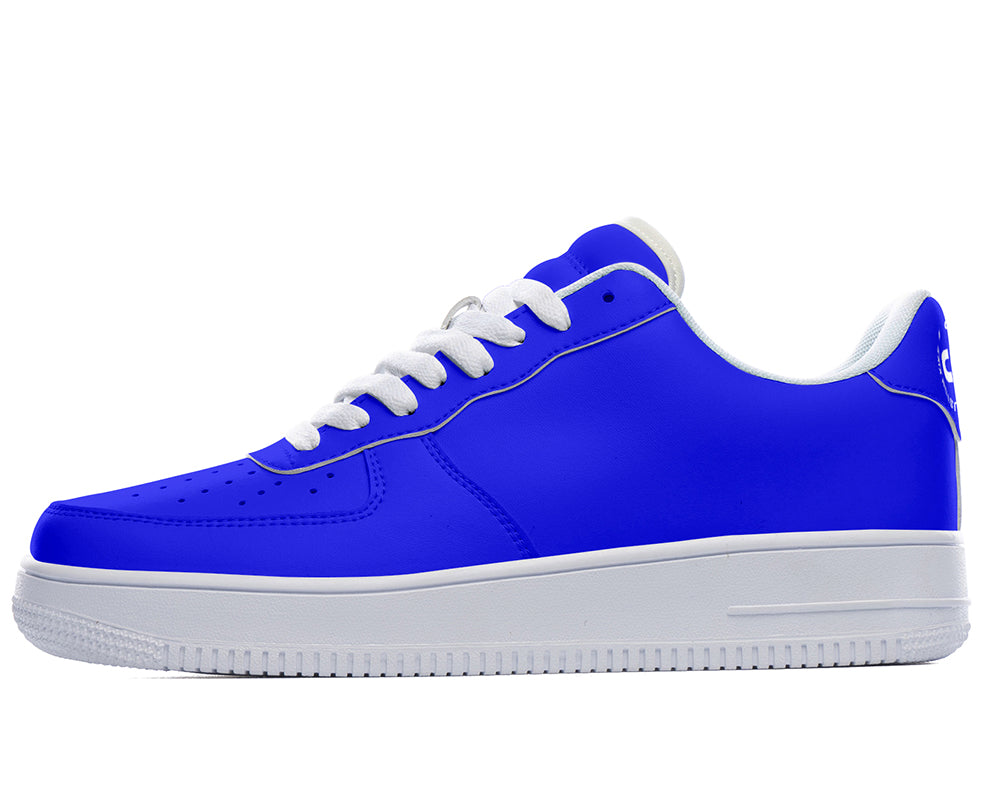 Royal Blue Sneakers: Solid Royal Blue Court Sneakers