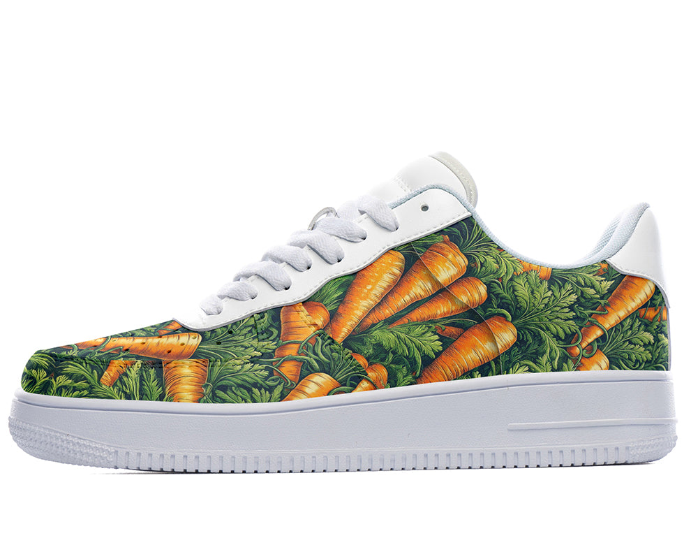 Carrot Sneakers: Carrot Pattern Court Sneakers