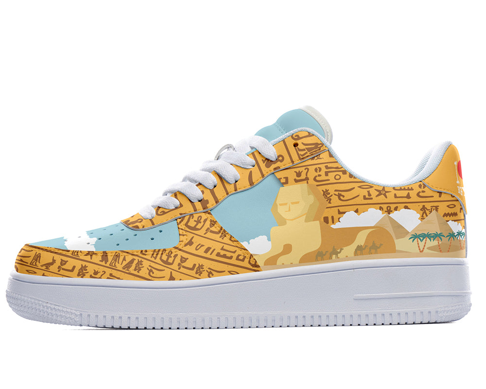 Egypt Sneakers: Pyramids Desert Court Sneakers