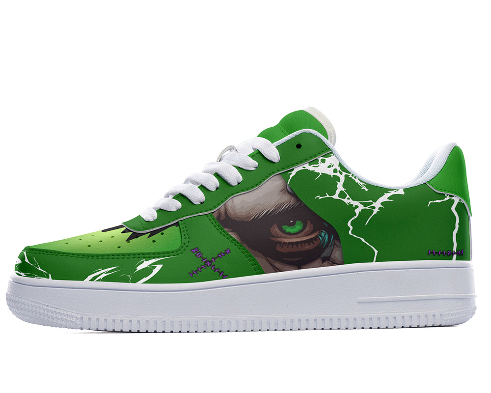 Frankenstein Sneakers: Stitched Monster Court Sneakers
