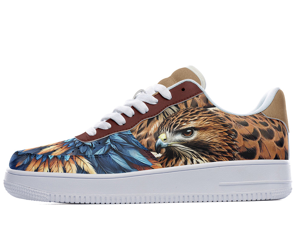 Hawk Sneakers: Hawk Illustration Court Sneakers