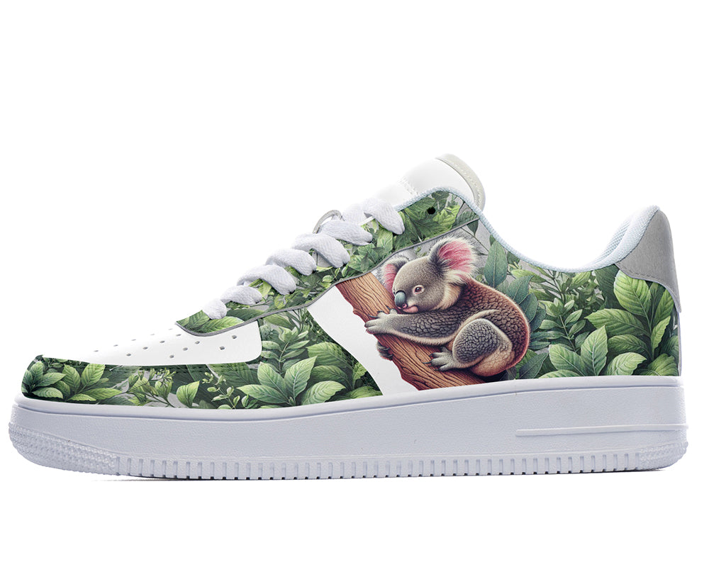 Koala Sneakers: Koala Illustration Court Sneakers