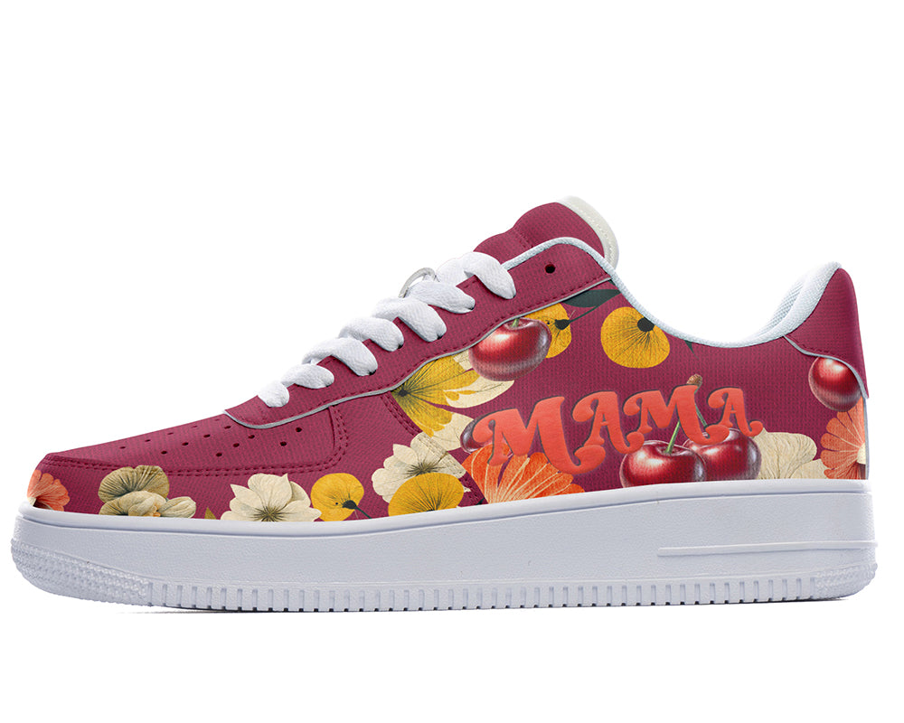 Mother’s Day Sneakers: Floral Cherry Mama Court Sneakers