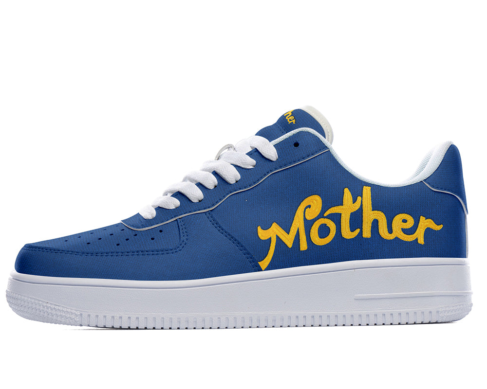 Mother Sneakers: Mother Loves You Text Court Sneakers