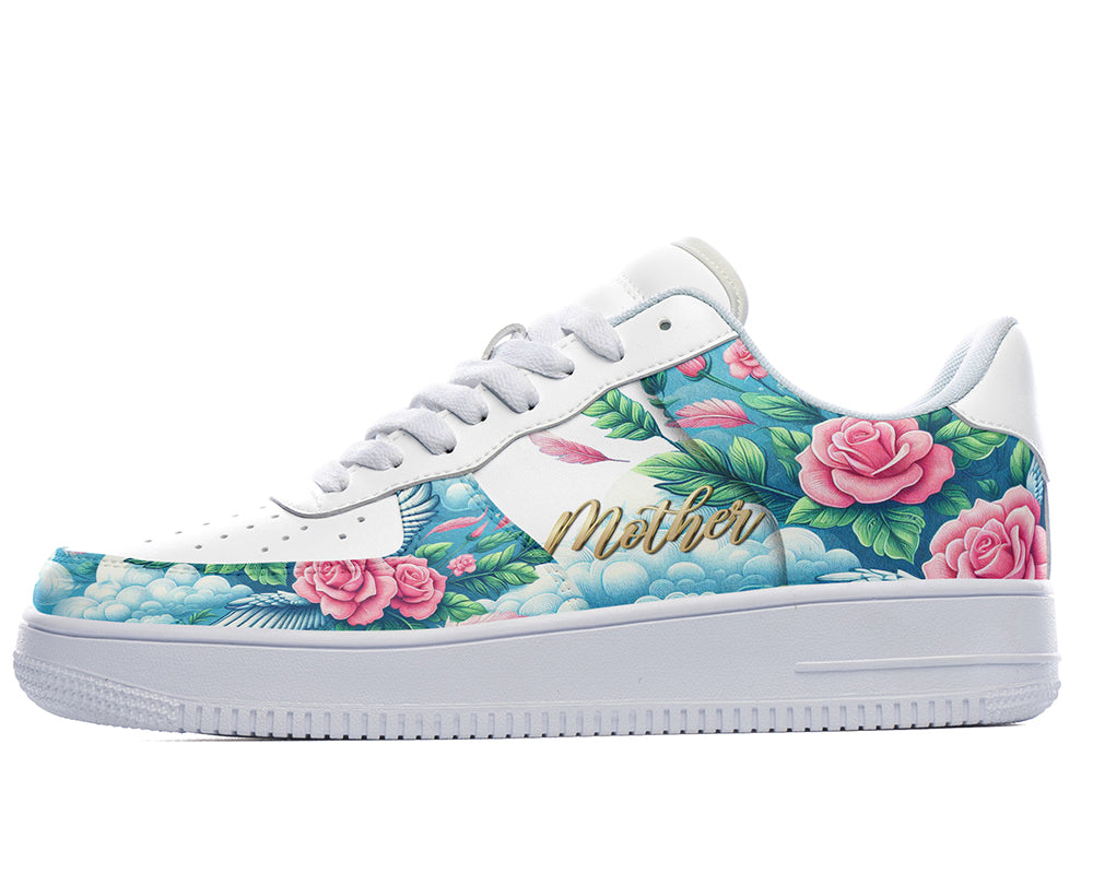 Mother’s Day Sneakers: Rose Floral Mother Court Sneakers