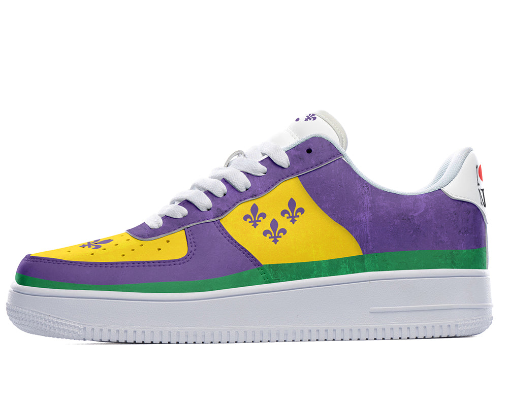 New Orleans Sneakers: Mardi Gras Court Sneakers