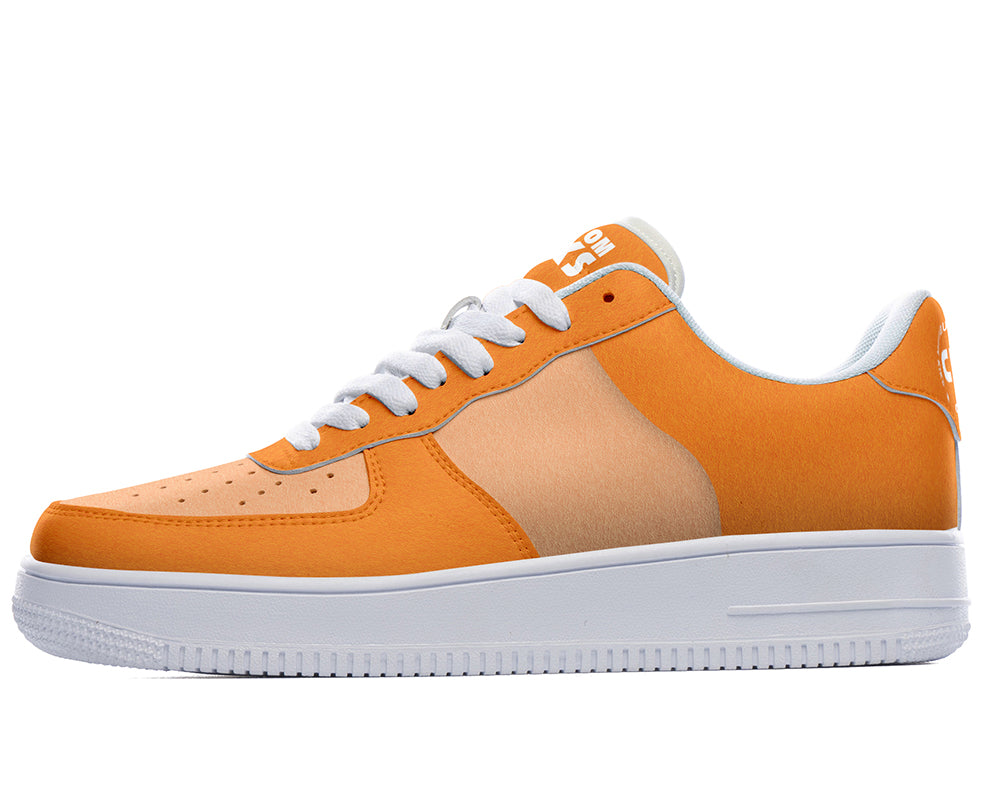 Orange Sneakers: Orange Color Court Sneakers