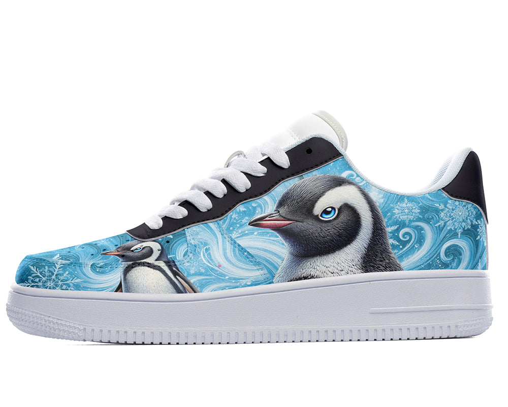 Penguin Sneakers: Penguin Illustration Court Sneakers