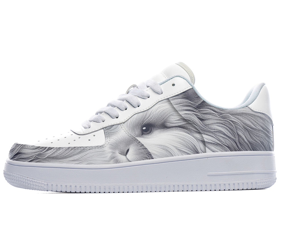 Rabbit Sneakers: Rabbit Illustration Court Sneakers