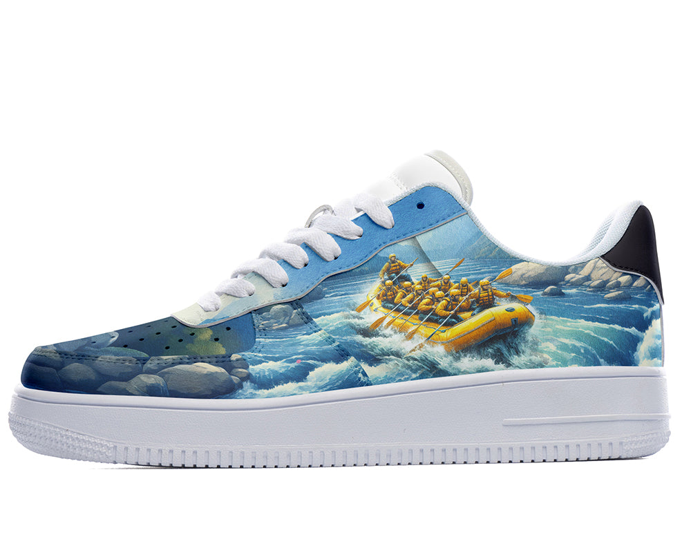 Rafting Sneakers: Rafting Illustration Court Sneakers