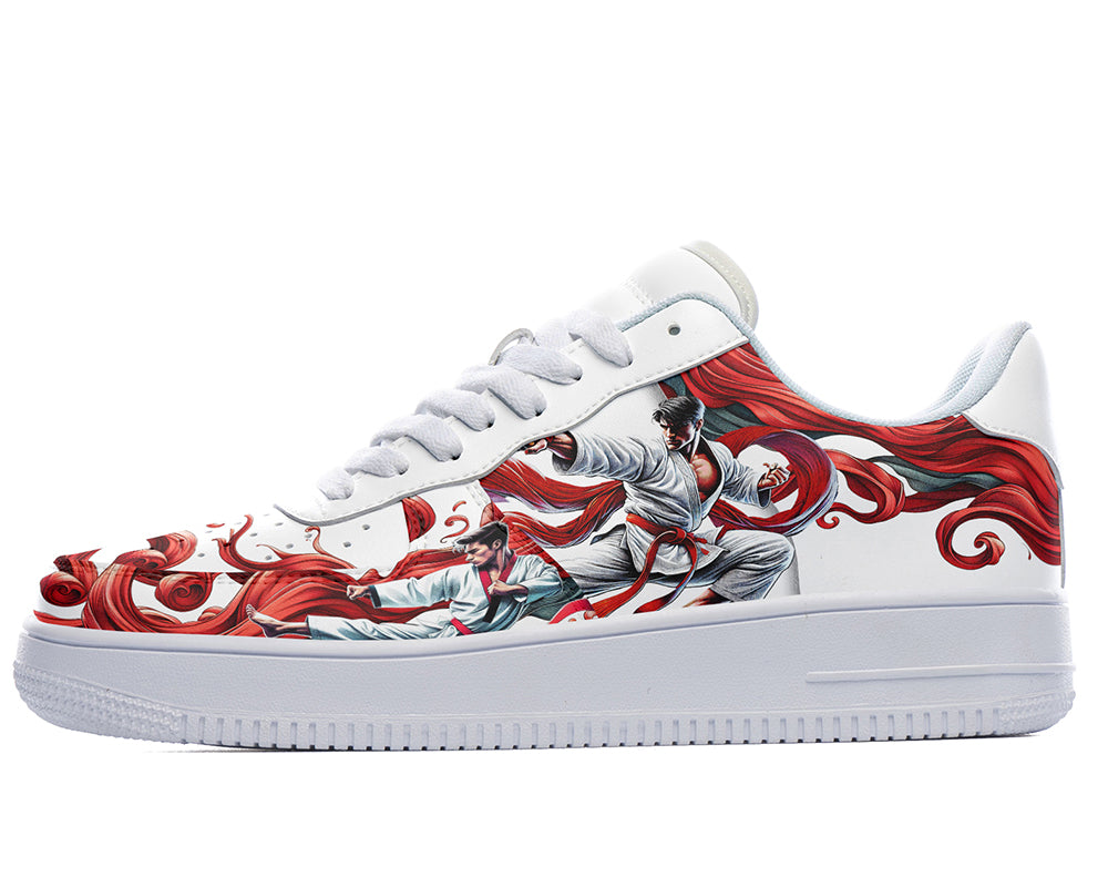 Taekwondo Sneakers: Taekwondo Illustration Court Sneakers