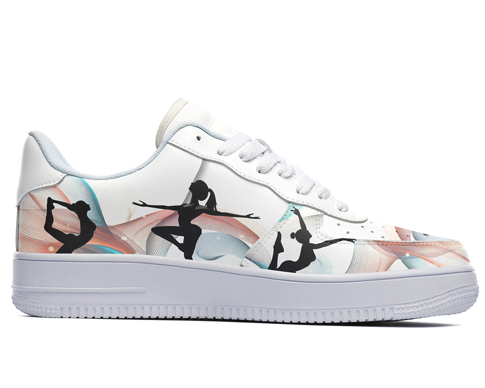Ballet Sneakers: Ballet Illustration Court Sneakers