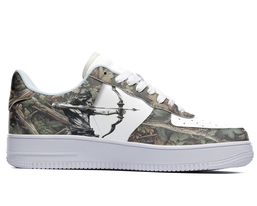 Archery Sneakers: Archer Illustration Court Sneakers