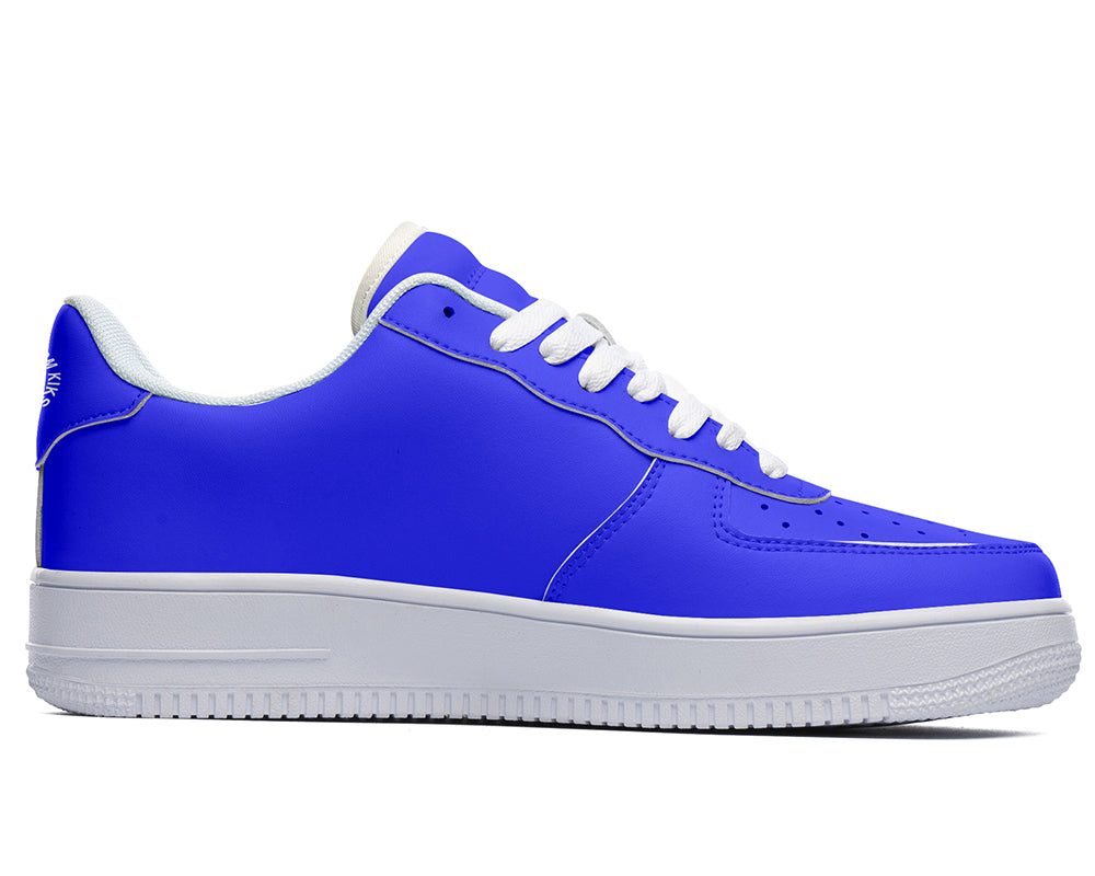Royal Blue Sneakers: Solid Royal Blue Court Sneakers