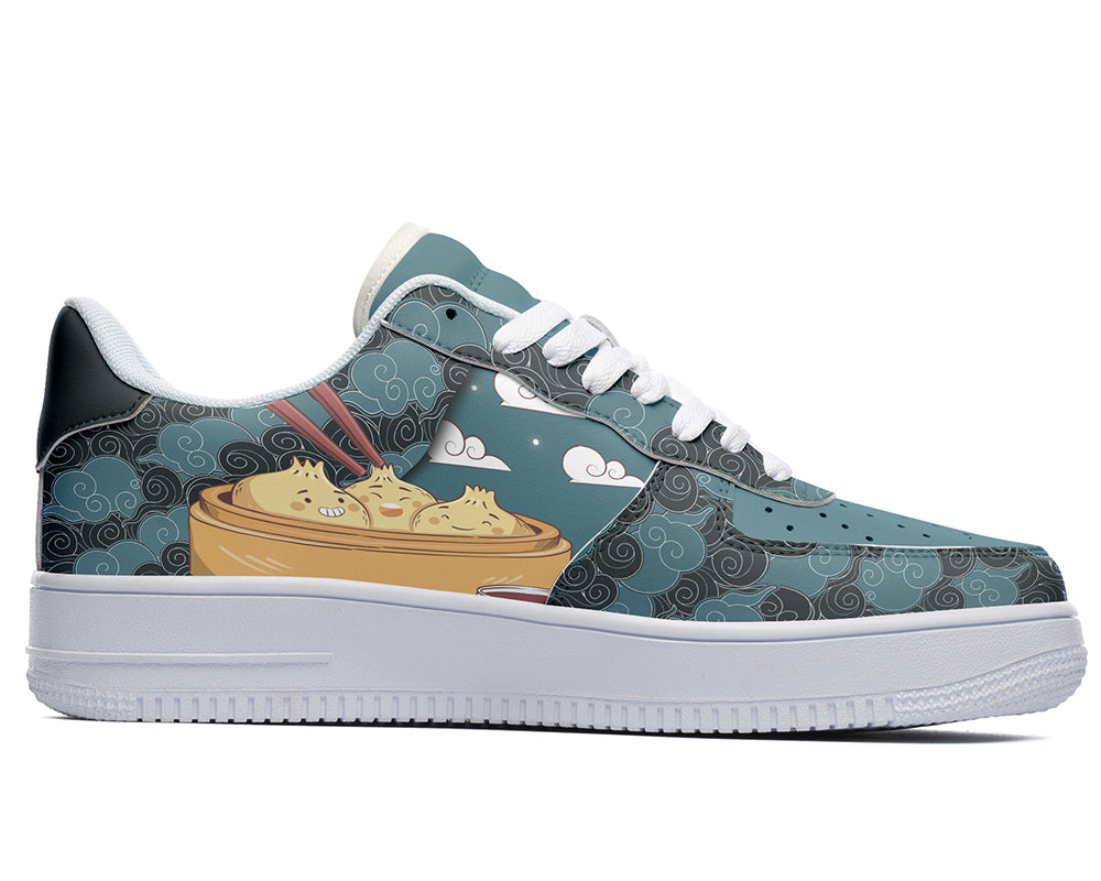 Dumpling Sneakers: Dumpling Pattern Court Sneakers