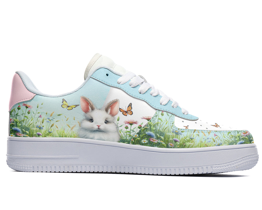 Easter Bunny Sneakers: Easter Bunny Pattern Court Sneakers