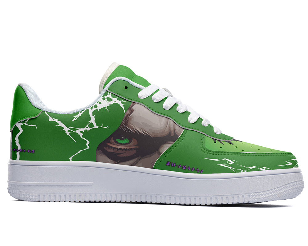 Frankenstein Sneakers: Stitched Monster Court Sneakers