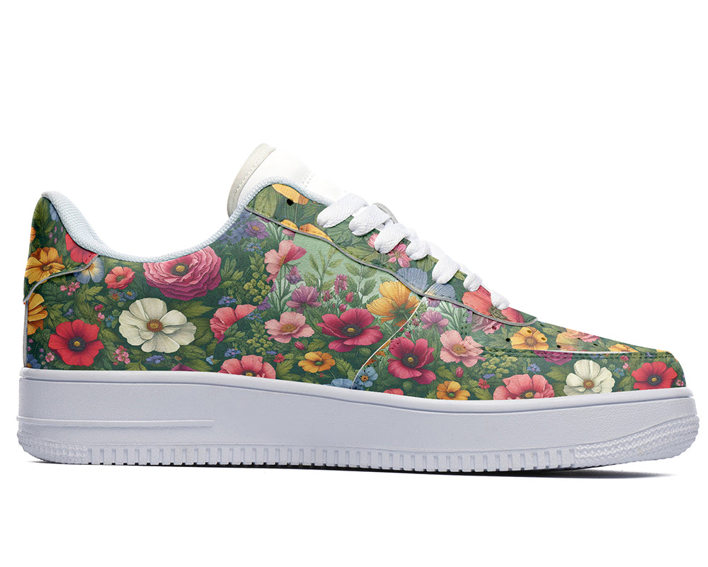 Custom Kiks_Spring Garden Flower Sneakers_Walk Into the Colorful Bloom