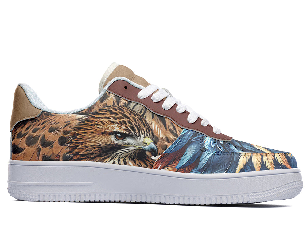 Hawk Sneakers: Hawk Illustration Court Sneakers