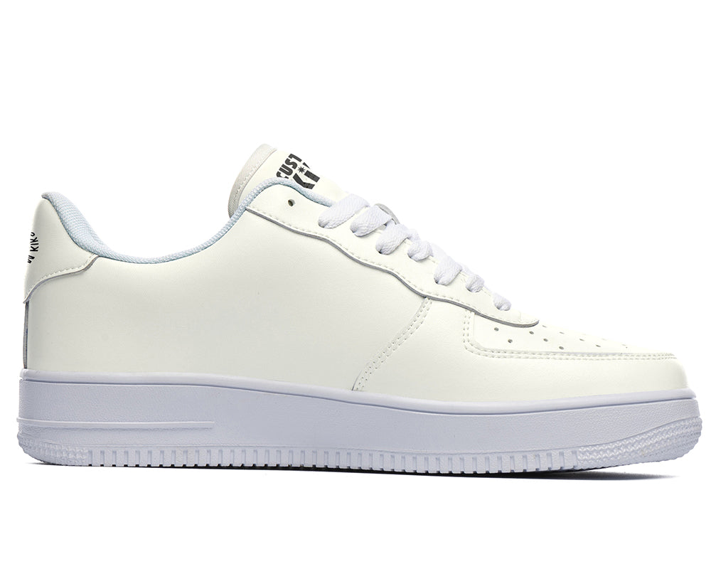 Ivory Sneakers: Solid Ivory Court Sneakers