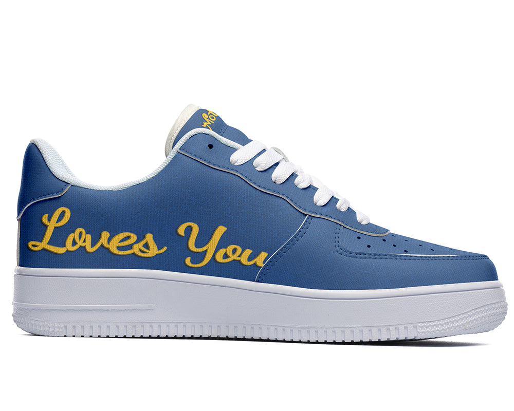 Mother Sneakers: Mother Loves You Text Court Sneakers