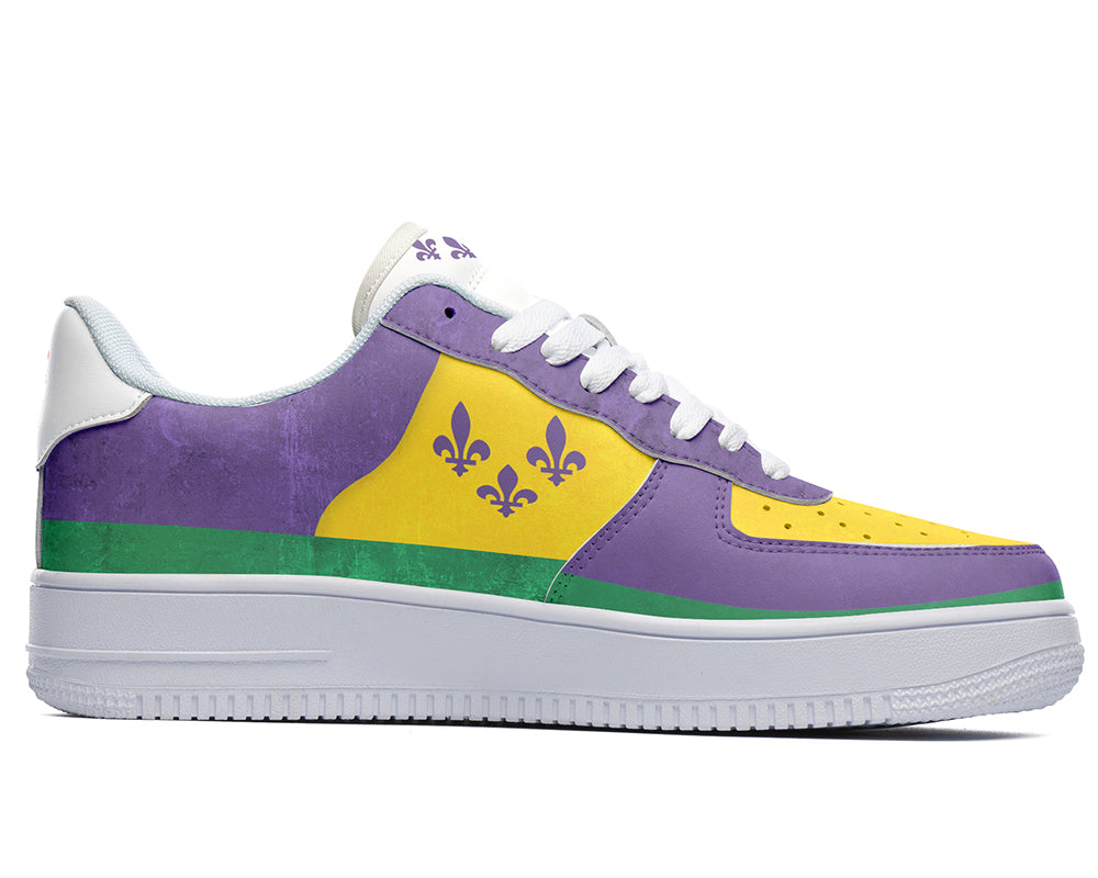 New Orleans Sneakers: Mardi Gras Court Sneakers