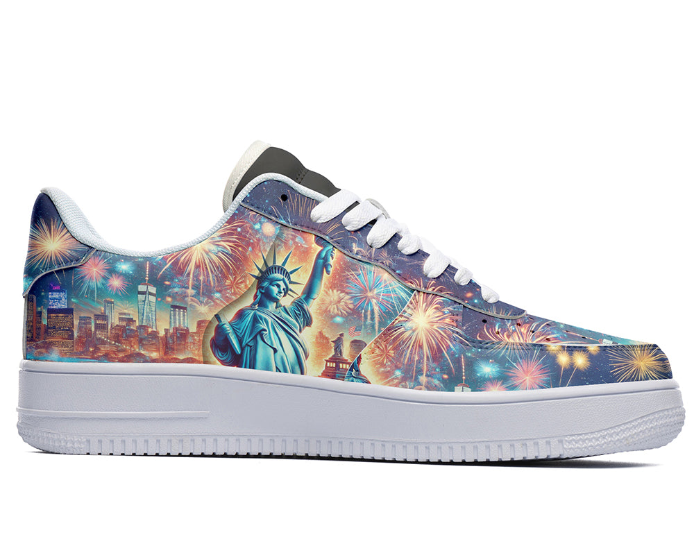 New York Fireworks Sneakers: American Celebration Court Sneakers