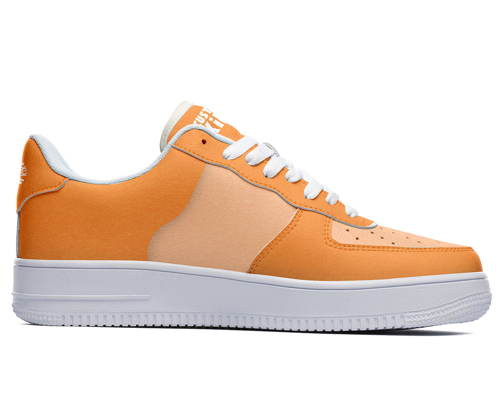 Orange Sneakers: Orange Color Court Sneakers