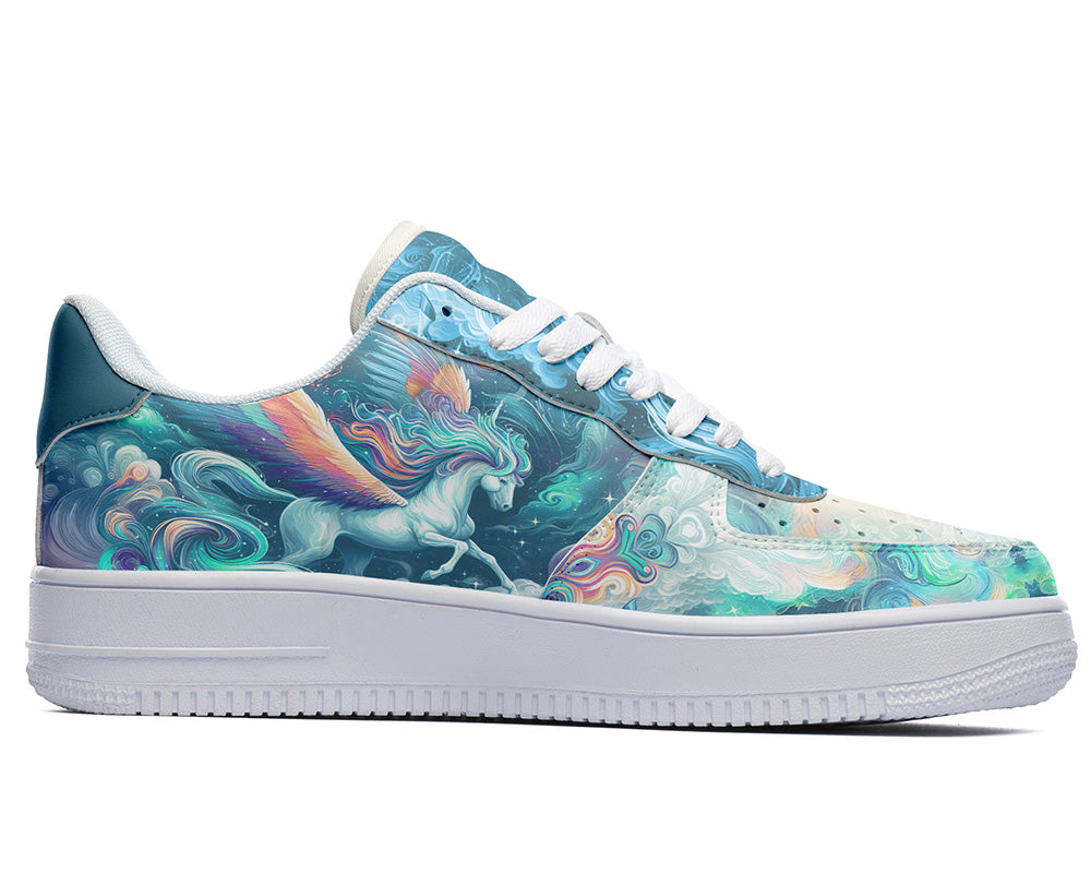 Pegasus Sneakers: Pegasus Illustration Court Sneakers
