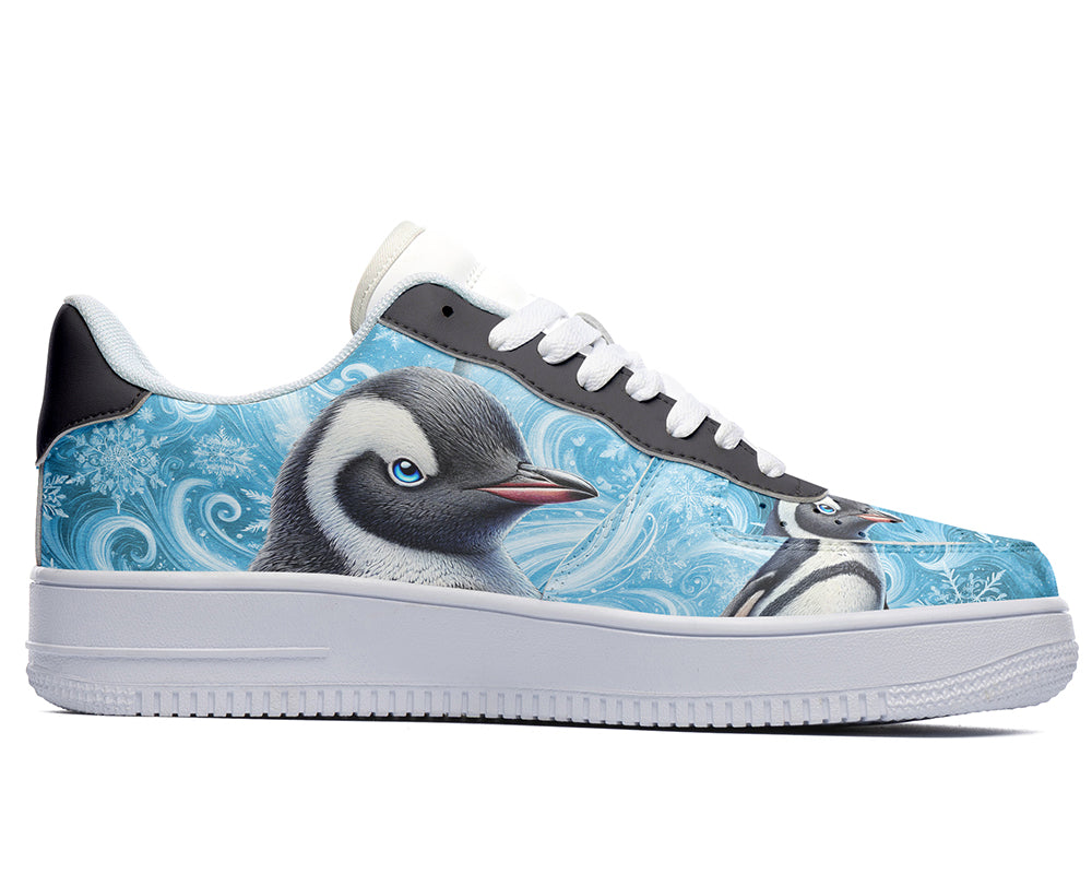 Penguin Sneakers: Penguin Illustration Court Sneakers