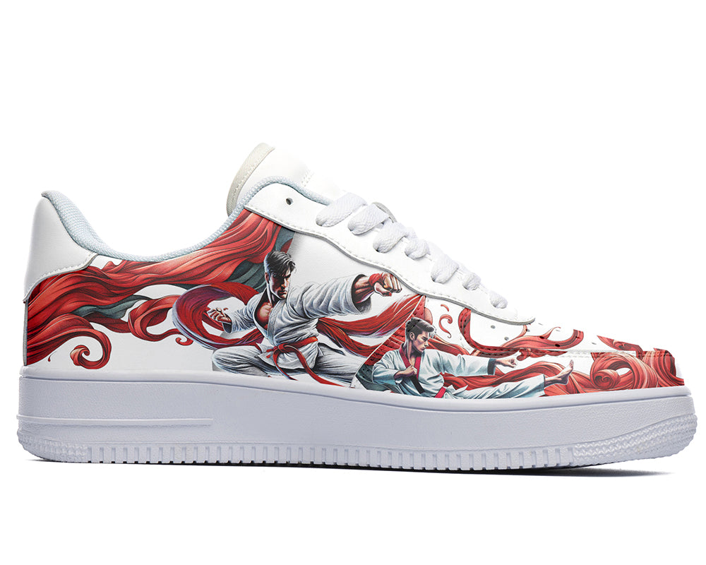 Taekwondo Sneakers: Taekwondo Illustration Court Sneakers