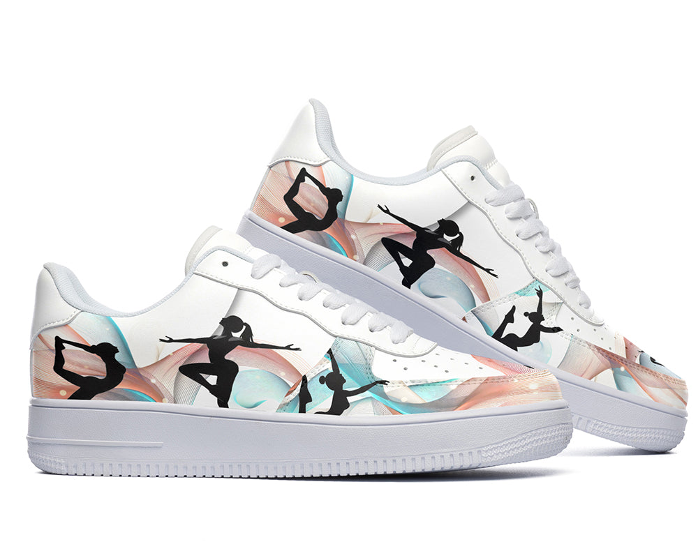 Ballet Sneakers: Ballet Illustration Court Sneakers