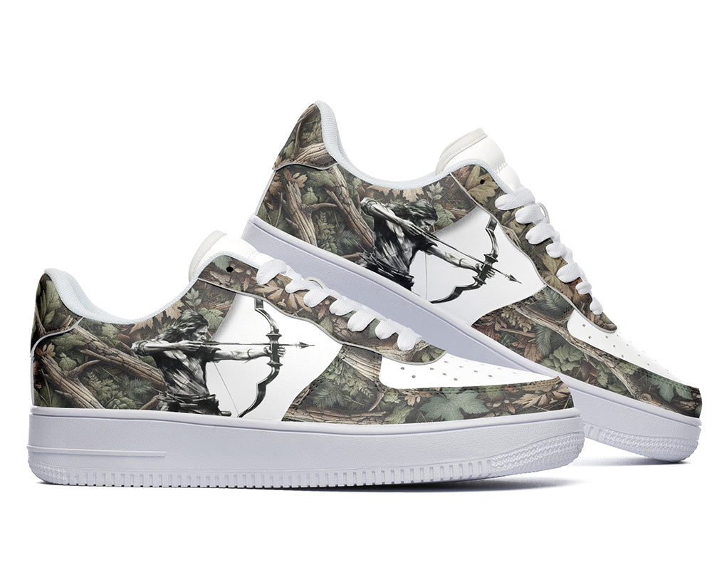 Archery Sneakers: Archer Illustration Court Sneakers