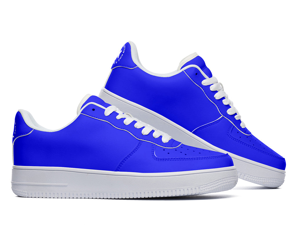 Royal Blue Sneakers: Solid Royal Blue Court Sneakers