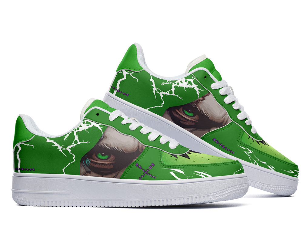 Frankenstein Sneakers: Stitched Monster Court Sneakers
