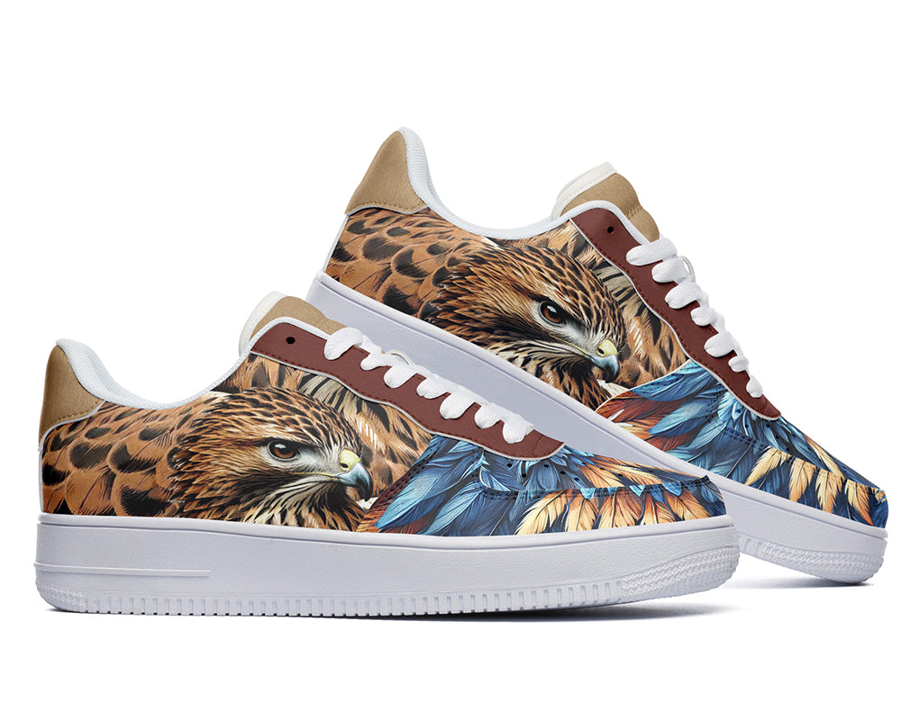Hawk Sneakers: Hawk Illustration Court Sneakers